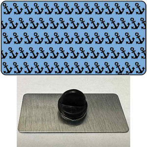 Light Blue Black Anchor Wholesale Novelty Metal Hat Pin