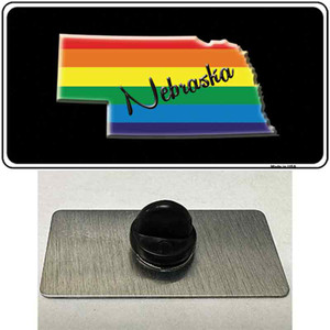 Nebraska Rainbow Wholesale Novelty Metal Hat Pin