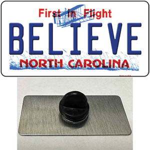 Believe North Carolina Wholesale Novelty Metal Hat Pin