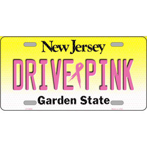 Drive Pink New Jersey Novelty Wholesale Metal License Plate