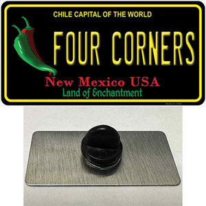 Four Corners Black New Mexico Wholesale Novelty Metal Hat Pin