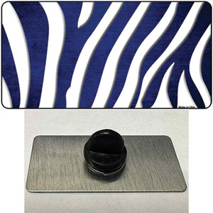 Blue White Zebra Oil Rubbed Wholesale Novelty Metal Hat Pin
