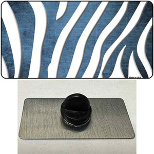 Light Blue White Zebra Oil Rubbed Wholesale Novelty Metal Hat Pin