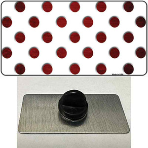 Red White Dots Oil Rubbed Wholesale Novelty Metal Hat Pin