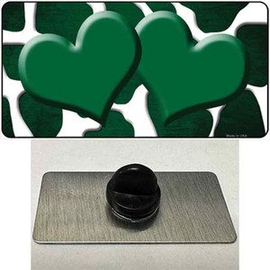 Green White Hearts Giraffe Oil Rubbed Wholesale Novelty Metal Hat Pin