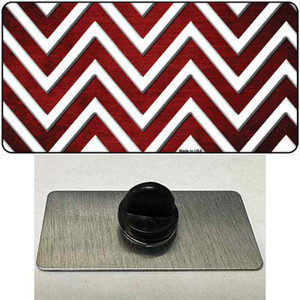 Red White Chevron Oil Rubbed Wholesale Novelty Metal Hat Pin