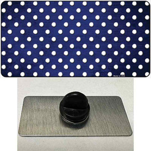 Blue White Small Dots Oil Rubbed Wholesale Novelty Metal Hat Pin