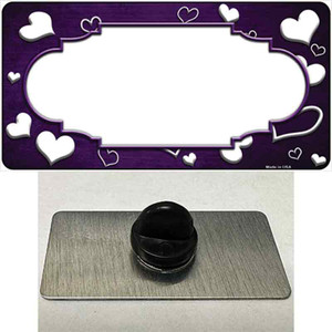 Purple White Love Scallop Oil Rubbed Wholesale Novelty Metal Hat Pin