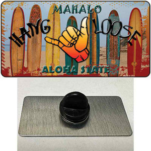 Hang Loose Surfboards Hawaii State Wholesale Novelty Metal Hat Pin