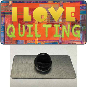 I Love Quilting Wholesale Novelty Metal Hat Pin