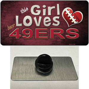 This Girl Loves Her 49ers Wholesale Novelty Metal Hat Pin