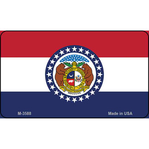 Missouri State Flag Wholesale Novelty Metal Magnet M-3588