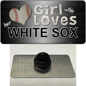 This Girl Loves Her White Sox Wholesale Novelty Metal Hat Pin