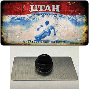 Utah Rusty Blank Wholesale Novelty Metal Hat Pin