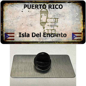 Puerto Rico Rusty Blank Wholesale Novelty Metal Hat Pin