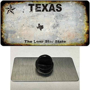 Texas White Rusty Blank Wholesale Novelty Metal Hat Pin