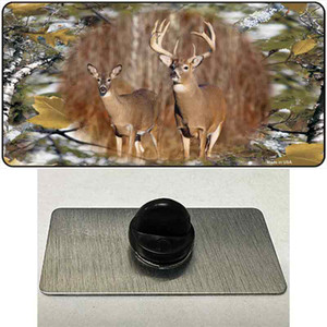 Two Deer On Camo Wholesale Novelty Metal Hat Pin