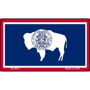 Wyoming State Flag Wholesale Novelty Metal Magnet M-3609