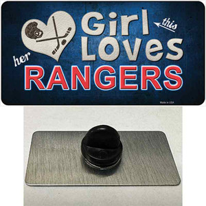 This Girl Loves Her Rangers Blue Wholesale Novelty Metal Hat Pin