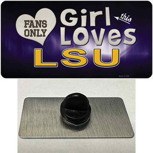 This Girl Loves LSU Wholesale Novelty Metal Hat Pin