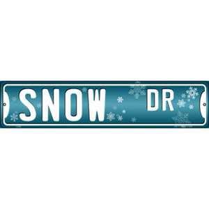 Snow Dr Wholesale Novelty Metal Street Sign