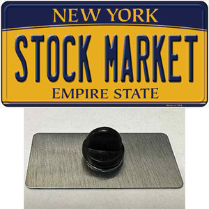 Stock Market Yellow New York Wholesale Novelty Metal Hat Pin