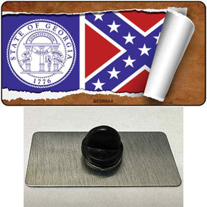 Georgia Flag Scroll Wholesale Novelty Metal Hat Pin