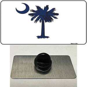 South Carolina White State Flag Wholesale Novelty Metal Hat Pin
