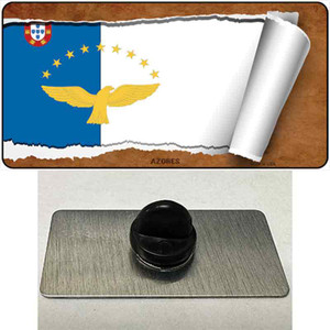 Azores Flag Scroll Wholesale Novelty Metal Hat Pin