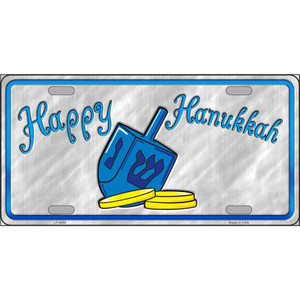 Happy Hanukkah Dreidel Novelty Wholesale Metal License Plate