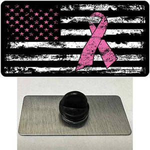 Vintage American Flag Pink Ribbon Wholesale Novelty Metal Hat Pin