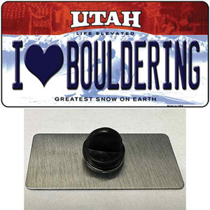 I Love Bouldering Utah Wholesale Novelty Metal Hat Pin
