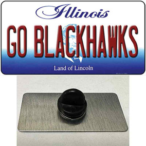 Go Blackhawks Illinois Wholesale Novelty Metal Hat Pin