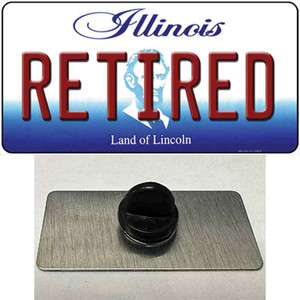 Retired Illinois Wholesale Novelty Metal Hat Pin
