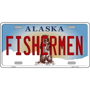 Fishermen Alaska State Novelty Wholesale Metal License Plate