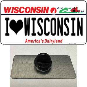 I Love Wisconsin Wholesale Novelty Metal Hat Pin