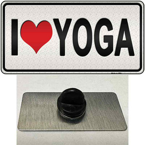 I Love Yoga Silver Wholesale Novelty Metal Hat Pin