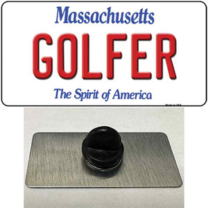 Golfer Massachusetts Wholesale Novelty Metal Hat Pin