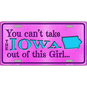 Iowa Girl Novelty Wholesale Metal License Plate