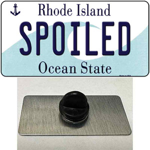 Spoiled Rhode Island State Wholesale Novelty Metal Hat Pin