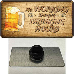 No Working During Drinking Hours Wholesale Novelty Metal Hat Pin