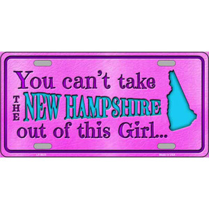 New Hampshire Girl Novelty Wholesale Metal License Plate