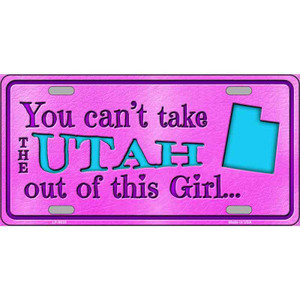 Utah Girl Novelty Wholesale Metal License Plate