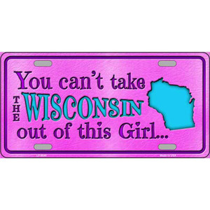 Wisconsin Girl Novelty Wholesale Metal License Plate