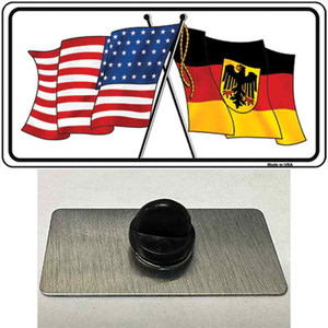 Germany Crossed US Flag Wholesale Novelty Metal Hat Pin