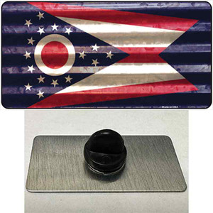 Ohio Corrugated Flag Wholesale Novelty Metal Hat Pin