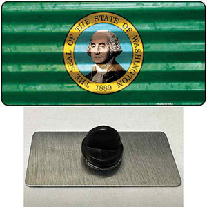 Washington Corrugated Flag Wholesale Novelty Metal Hat Pin