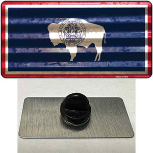 Wyoming Corrugated Flag Wholesale Novelty Metal Hat Pin