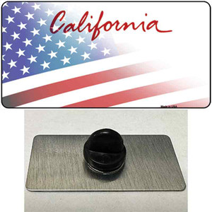 California Plate American Flag Wholesale Novelty Metal Hat Pin