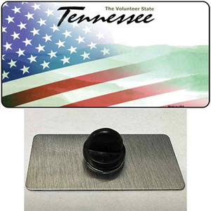 Tennessee with American Flag Wholesale Novelty Metal Hat Pin